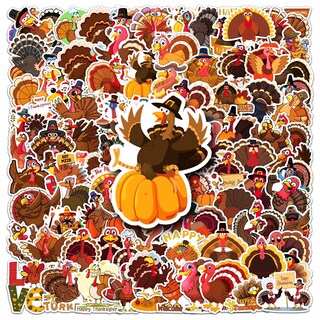Foto 1 | Foto 1 | Paquete De Pegatinas Turkey Animal 100 Unidades De Vinilo Impermeable - Venta Internacional.