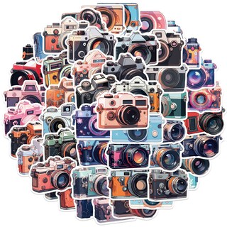 Foto 1 | Foto 1 | Paquete De Pegatinas De Vinilo Impermeable Con Tema De Cámara Retro 50 Unidades - Venta Internacional.