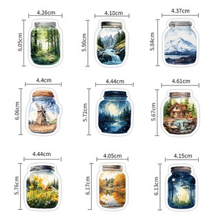 Foto 2 | Foto 2 | Paquete De Pegatinas Creative Bottled World 50 Unidades Vinilo Impermeable - Venta Internacional.