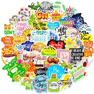 Foto 2 | Foto 2 | Paquete De Pegatinas Con Citas Inspiradoras 50 Unidades Colorful Motivati - Venta Internacional.