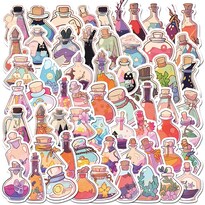Juego De Pegatinas Jelly Fox Con Dibujos Animados Con Forma De Garabato 50 Unidades - Venta Internacional.