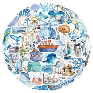 Foto 1 | Foto 1 | Calcomanías De Vinilo Impermeables Ocean Adventure 50 Unidades - Venta Internacional.