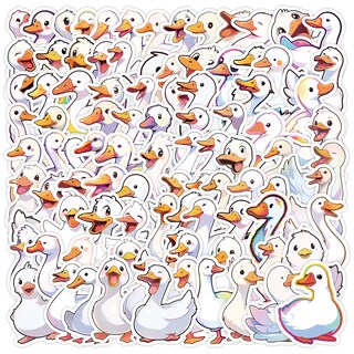 Foto 2 | Foto 2 | Calcomanías Divertidas Con Forma De Pato Con Dibujos Animados 50 Unidades - Venta Internacional.