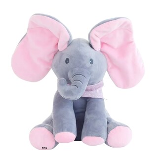 Foto 1 | Foto 1 | Peluche Musical Belug Elefante Rosa Gris
