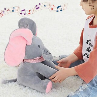 Foto 4 | Foto 4 | Peluche Musical Belug Elefante Rosa Gris