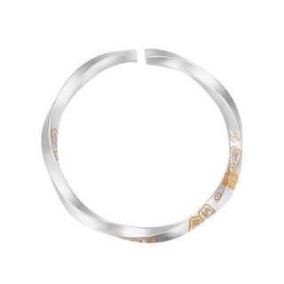 Foto 1 | Foto 1 | Brazalete Mobius Strip De Plata 999 Con Brazalete Abierto Para Hombre Y Mujer - Venta Internacional.