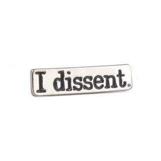 Foto 1 | Foto 1 | Broche De Aleación Plateada Con La Frase Inspiradora «i Dissent» - Venta Internacional.