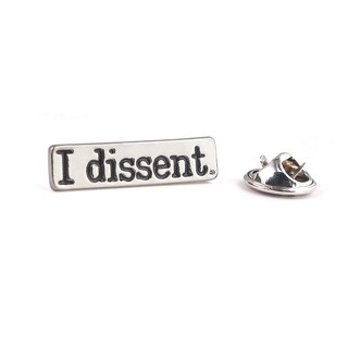Foto 3 | Foto 3 | Broche De Aleación Plateada Con La Frase Inspiradora «i Dissent» - Venta Internacional.