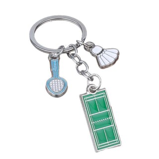 Foto 1 | Foto 1 | Llavero De Bádminton Con Volante De Raqueta Aleación De Zinc - Venta Internacional.