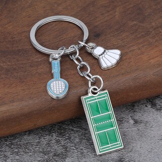 Foto 2 | Foto 2 | Llavero De Bádminton Con Volante De Raqueta Aleación De Zinc - Venta Internacional.