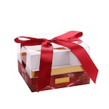 Caja Acrílica Transparente Con Base De Espuma Roja Y Cinta De Satén - Venta Internacional.