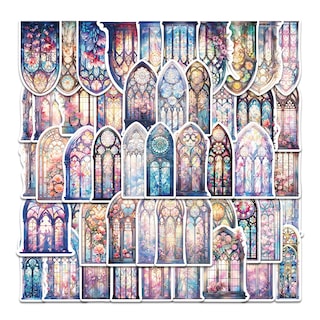 Foto 1 | Foto 1 | Adhesivos Para Vitrales 50 Unidades Vinilo Impermeable - Venta Internacional.