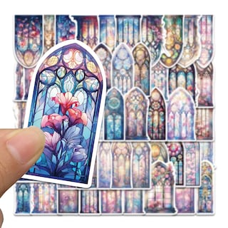 Foto 2 | Foto 2 | Adhesivos Para Vitrales 50 Unidades Vinilo Impermeable - Venta Internacional.