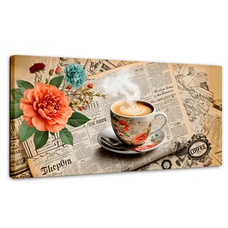 Foto 1 | Foto 1 | Cuadro Decorativo Para Sala Canvas Historia Café 120x60