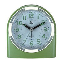 Despertador Pearl Quartz Analógico Silent Sweep Con Manecillas Luminosas - Venta Internacional.