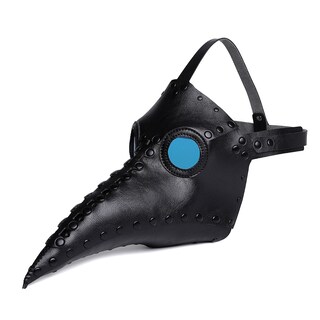 Foto 1 | Foto 1 | Máscara Plague Doctor Para Disfraces De Poliuretano Con Lentes Azules Para Halloween - Venta Internacional.