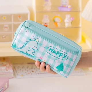 Foto 2 | Foto 2 | Estuche Para Lápices Bonito Dinosaurio De Gran Capacidad Papelería De Lona - Venta Internacional.