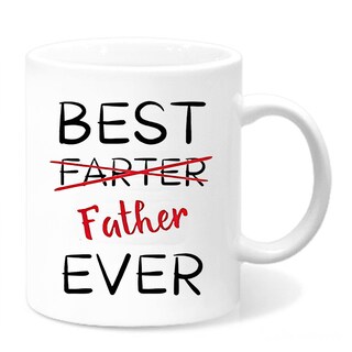 Foto 1 | Foto 1 | Taza De Café Best Farter Ever De Cerámica 350 Ml Divertida Para El Día Del Padre - Venta Internacional.