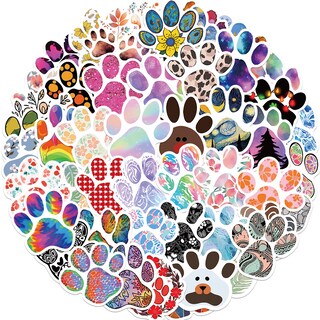 Foto 1 | Foto 1 | Paquete De Pegatinas Con Estampado De Patas De Dibujos Animados 50 Unidades Para Niños Y Animales - Venta Internacional.