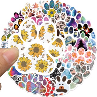 Foto 2 | Foto 2 | Paquete De Pegatinas Con Estampado De Patas De Dibujos Animados 50 Unidades Para Niños Y Animales - Venta Internacional.