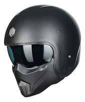 Casco Moto 3/4 Ilm Mo310p Negro Mate Moteros