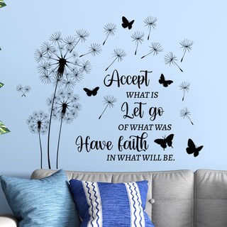 Foto 2 | Foto 2 | Adhesivos De Pared De Pvc Inspiradores Con Diseño De Diente De León Y Mariposa - Venta Internacional.