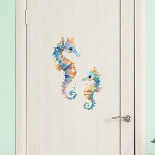 Foto 2 | Foto 2 | Adhesivos De Pared De Pvc Con Dibujos Animados De Caballitos De Mar 29 X 30 Cm - Venta Internacional.