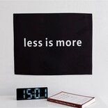 Tapiz Less Is More Minimalista En Blanco Y Negro De 45 Cm X 35 Cm - Venta Internacional.
