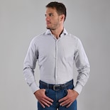 Camisa Michel Blanc Elegante Semilisa Gris