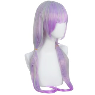 Foto 1 | Foto 1 | Peluca Genérica Para Cosplay 65 Cm Violeta Claro Gris Con Coletas Gemelas - Venta Internacional.
