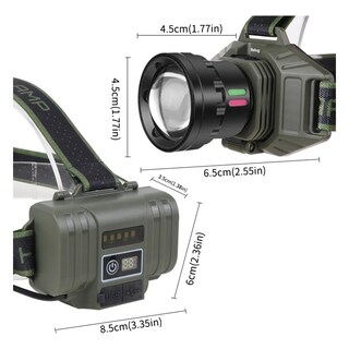 Foto 3 | Foto 3 | Lámpara De Minero Belug Recargable Usb Verde