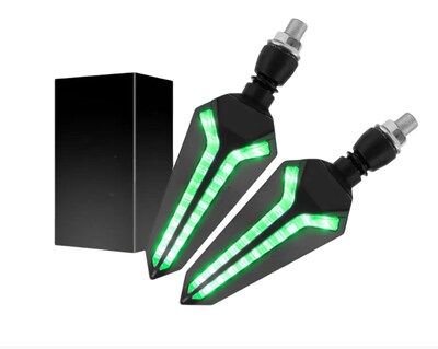 Foto 1 | Foto 1 | Direccionales Led Moto Modelo Verde