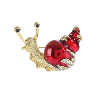 Foto 1 | Foto 1 | Broche Vintage En Forma De Caracol Esmaltado Con Diamantes De Imitación Para Ropa - Venta Internacional.