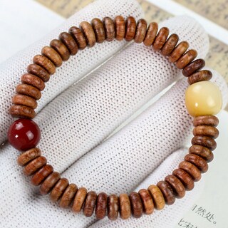 Foto 2 | Foto 2 | Pulsera Birmana Padauk Spacer Bead De 3 X 8 Mm Para Hombre Y Mujer - Venta Internacional.