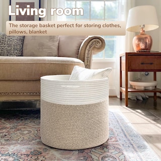 Foto 2 | Foto 2 | Cesto De Ropa Goodpick De Cuerda De Algodón 40x35 Cm Marrón Claro - Venta Internacional.