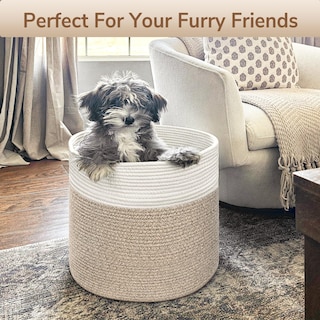 Foto 5 | Foto 5 | Cesto De Ropa Goodpick De Cuerda De Algodón 40x35 Cm Marrón Claro - Venta Internacional.