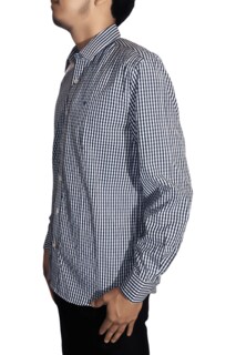 Foto 3 | Foto 3 | Camisa Cuadros Hombre Manga Larga Kenneth Cole Kcoi25cams44 Slim Fit Negro Algodón