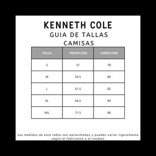 Foto 5 | Foto 5 | Camisa Cuadros Hombre Manga Larga Kenneth Cole Kcoi25cams44 Slim Fit Negro Algodón