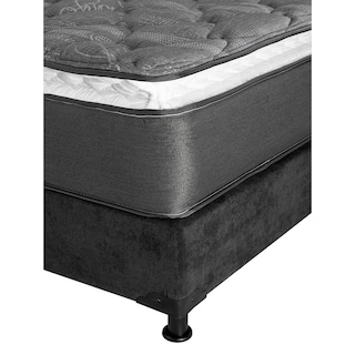 Foto 3 | Foto 3 | Colchón Spring Air Aries Queen Size + Box Dicasa Gris Carbón + 2 Almohadas Trinity