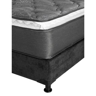 Foto 3 | Foto 3 | Colchón Spring Air Aries King Size + Box Dicasa Gris Carbón + 2 Almohadas Trinity + Sabanas Trinity