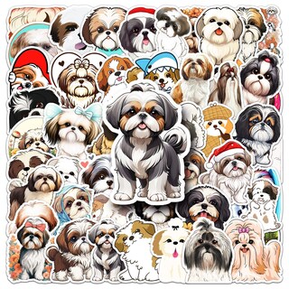 Foto 1 | Foto 1 | Paquete De Pegatinas Shih Tzu Dog 50 Unidades Dibujos Animados Cachorros Impermeables - Venta Internacional.