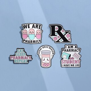 Foto 2 | Foto 2 | Juego De Broches Con Diseño De Farmacia Y Solapa De Aleación - Venta Internacional.