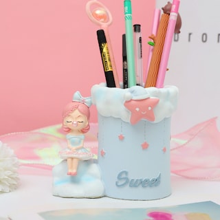 Foto 2 | Foto 2 | Soporte Para Bolígrafos De Resina Bubble Girl Bonito Portalápices Decorativo - Venta Internacional.