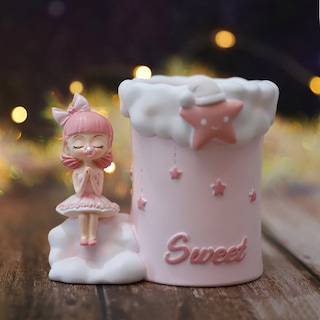 Foto 3 | Foto 3 | Soporte Para Bolígrafos De Resina Bubble Girl Bonito Portalápices Decorativo - Venta Internacional.