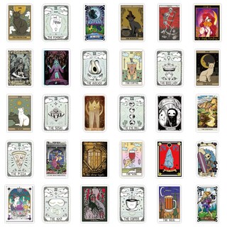 Foto 2 | Foto 2 | Paquete De Pegatinas Para Cartas De Tarot 110 Unidades Vinilo De Estilo Vintage - Venta Internacional.