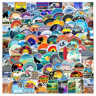 Foto 1 | Foto 1 | Paquete De Pegatinas Con Paisajes Al Aire Libre 100 Unidades Calcomanías De Grafiti - Venta Internacional.