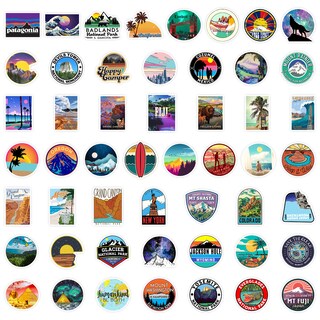 Foto 2 | Foto 2 | Paquete De Pegatinas Con Paisajes Al Aire Libre 100 Unidades Calcomanías De Grafiti - Venta Internacional.