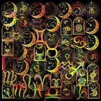 Juego De Pegatinas Holográficas Del Zodiaco 100 Unidades De Vinilo Impermeable - Venta Internacional.