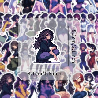 Foto 2 | Foto 2 | Paquete De Pegatinas Pixel Style Girl 54 Unidades Impermeables Para Adolescentes - Venta Internacional.