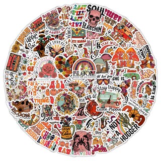 Foto 2 | Foto 2 | Juego De Pegatinas Vintage Aesthetic 100 Unidades Retro Bricolaje Imperme - Venta Internacional.